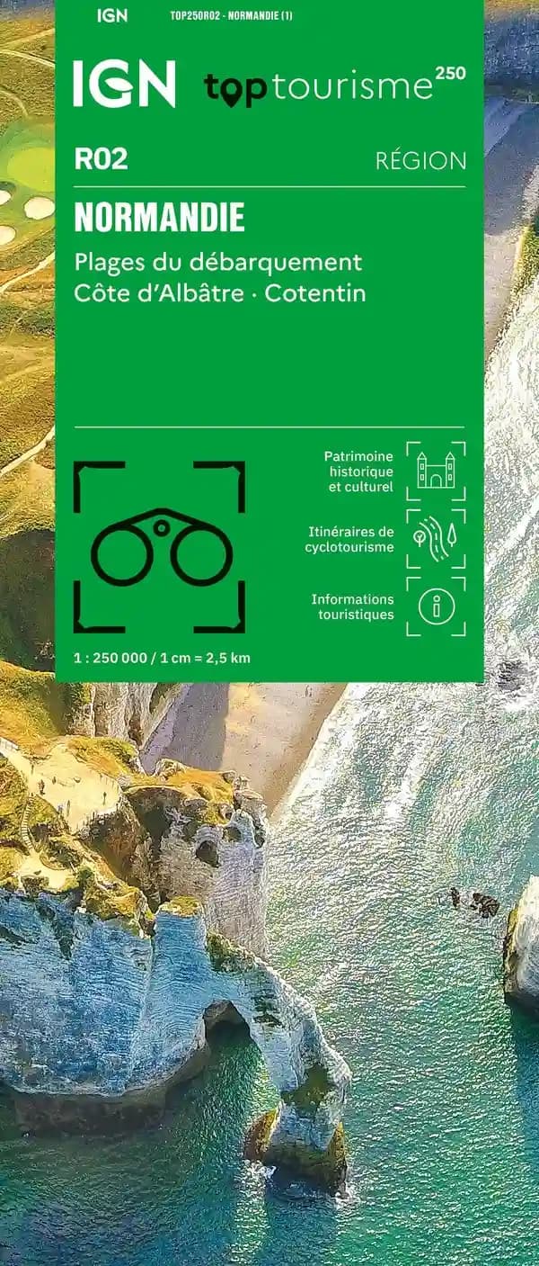 Normandie : plages du débarquement, Côte d'Albâtre, Cotentin (1re édition) Institut national de l'information géographique et forestière