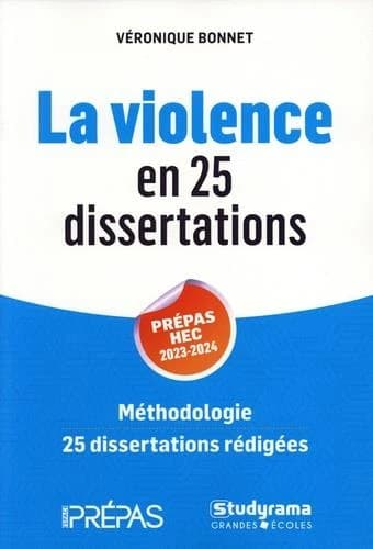 La violence en 25 dissertations : sujet des concours EC 2024