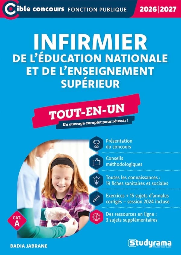 Infirmier(e) de l'Éducation nationale et de l'enseignement supérieur (Nouvelle éd., 2026-2027) Badia Jabrane ; ouvrage dirigé par Laurence Brunel