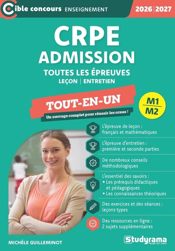 CRPE Admission M1 M2 : Toutes les épreuves du concours niveau master