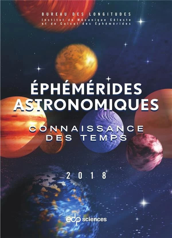 éphémérides astronomiques (édition 2018)