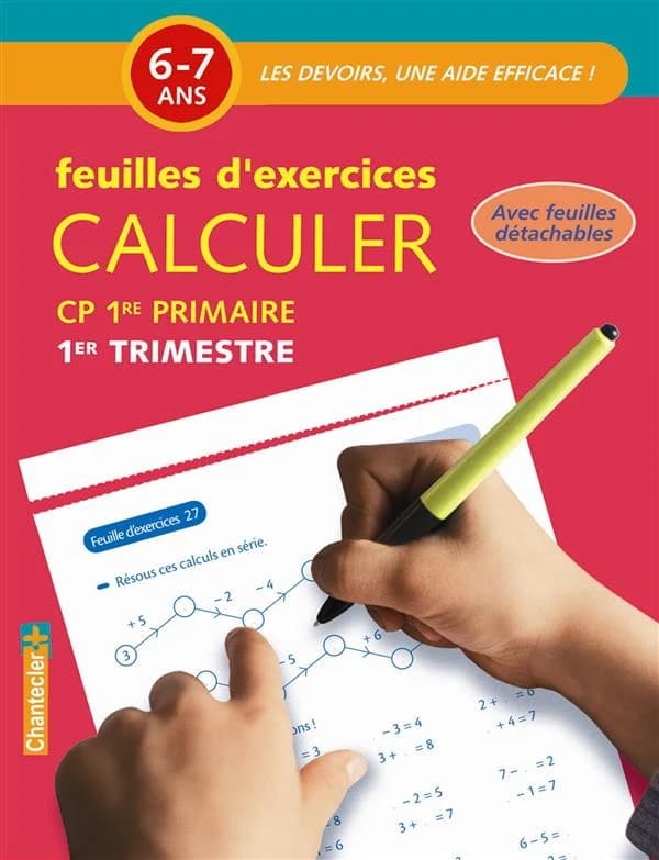 Mathématiques ; calculer ; CP 1ère primaire 1e trimestre ; feuilles d'exercices ; 6
