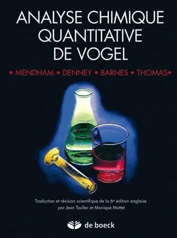 Analyse chimique quantitative de Vogel