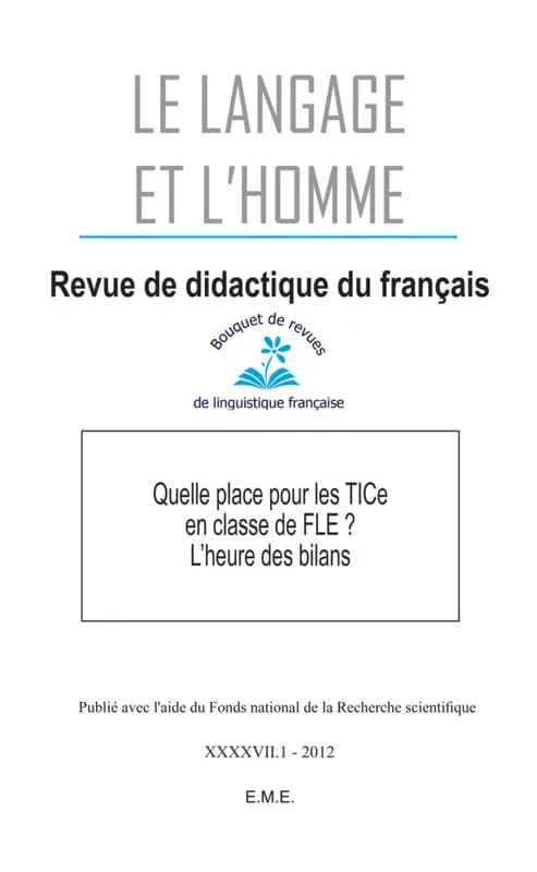 Quelle place pour les TICE en classe de FLE ? : l'heure des bilans