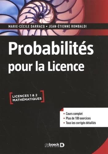 Probabilités pour la licence