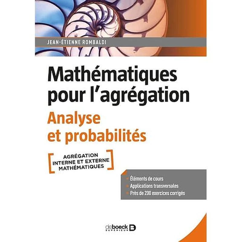 Mathématiques pour l'agrégation : analyse et probabilités