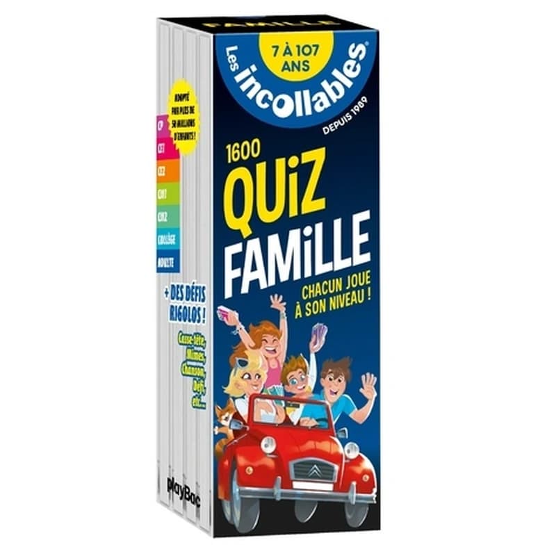 LES INCOLLABLES - QUIZ FAMILLE - 7 A 77 ANS - EDITION 2019