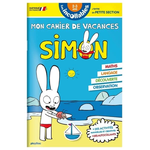 Les incollables : cahier de vacances Simon ; de la TPS à la PS