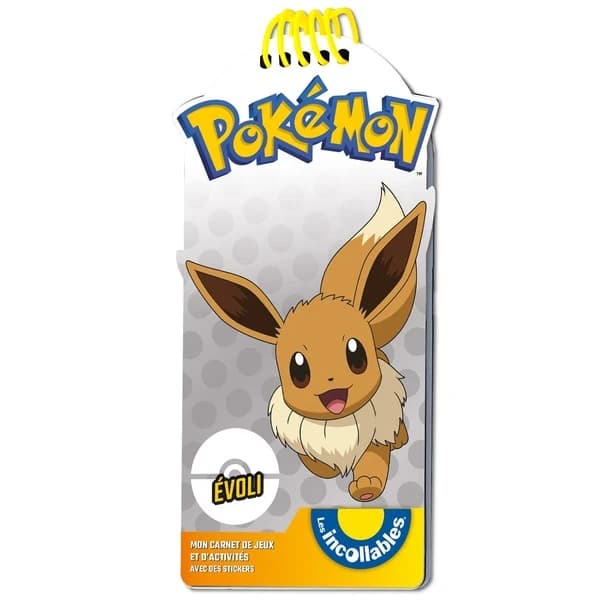Les incollables : Pokémon : Evoli : mon carnet de jeux et d'activités avec des stickers