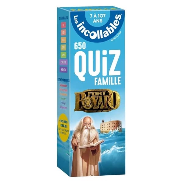 Les incollables : 650 quiz famille ; Fort Boyard