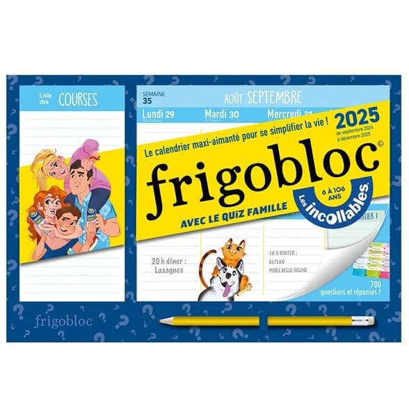 Mini Frigobloc hebdomadaire avec le quiz famille Les Incollables