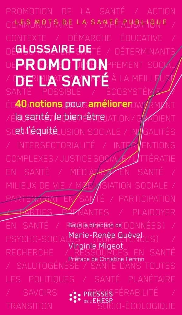 Glossaire de promotion de la santé : 40 notions pour améliorer la santé, le bien-être et l'équité