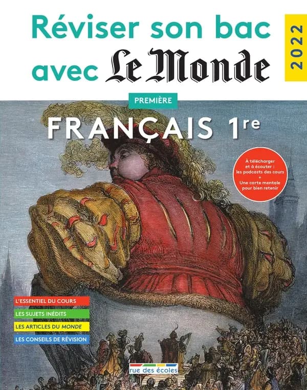 Réviser son bac avec Le Monde ; tronc commun, français : 1re (édition 2022)