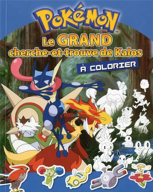 Pokémon ; le grand cherche-et-trouve de Kalos à colorier