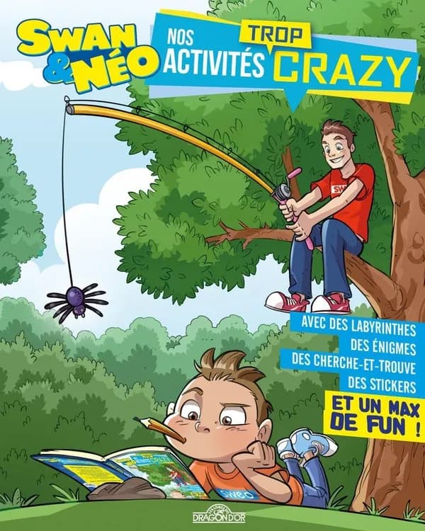 Nos activités trop crazy : avec des labyrinthes, des énigmes, des cherche et trouve, des stickers et un max de fun !