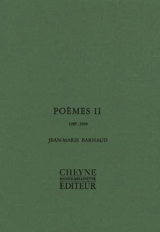 POÈMES II 1987-1990