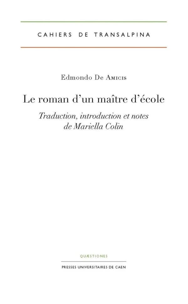 Le roman d'un maître d'école