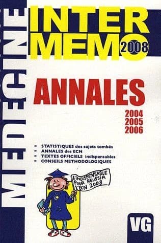 Annales 2004, 2005, 2006 : statistiques des sujets tombés, annales des ECN...