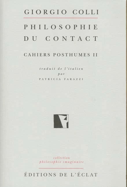 Philosophie du contact