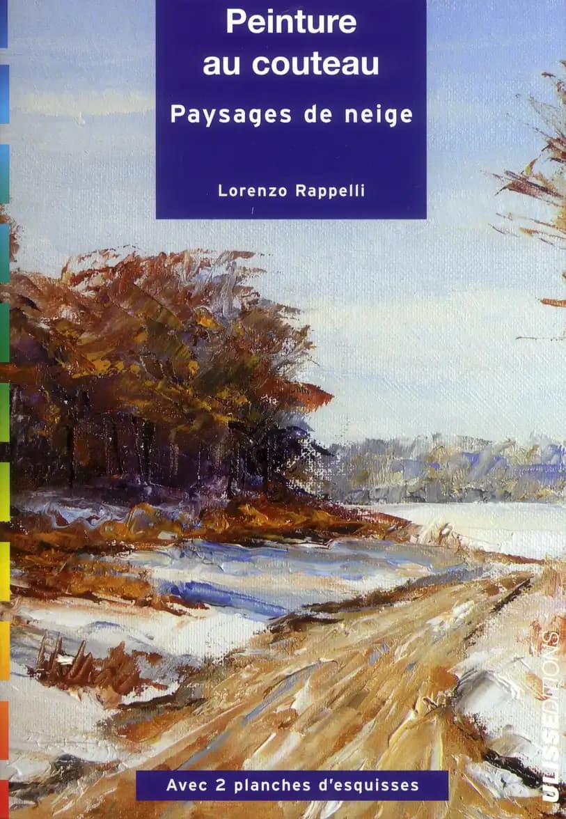 Peinture au couteau. Paysages de neige