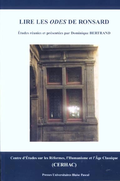 Lire "Les odes" de Ronsard