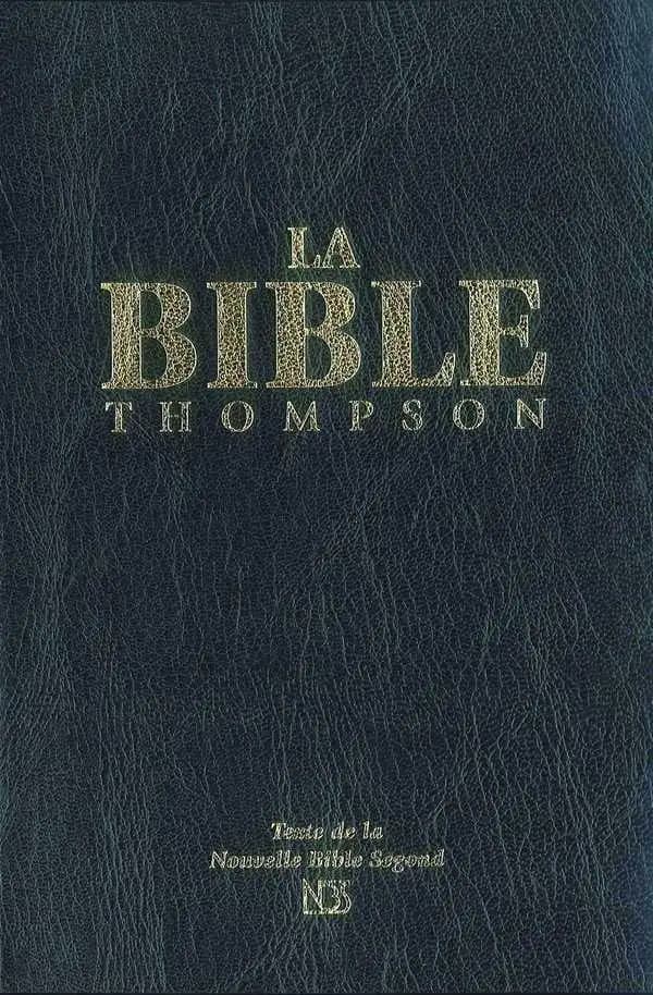 Bible Thompson NBS souple luxe vynil, noire