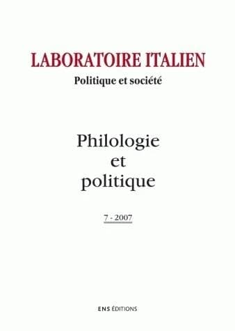 Laboratoire Italien. Politique et Societe, N 7
