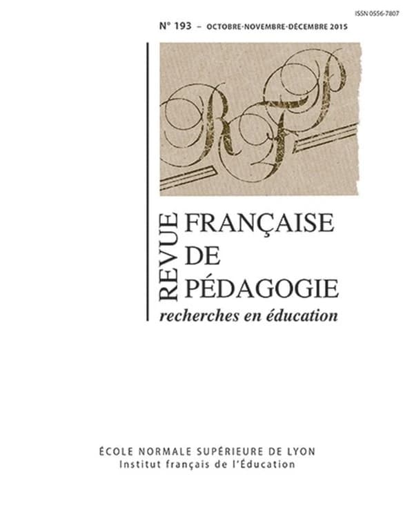 Revue française de pédagogie, n° 193