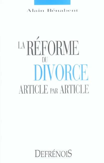 La réforme du divorce article par article