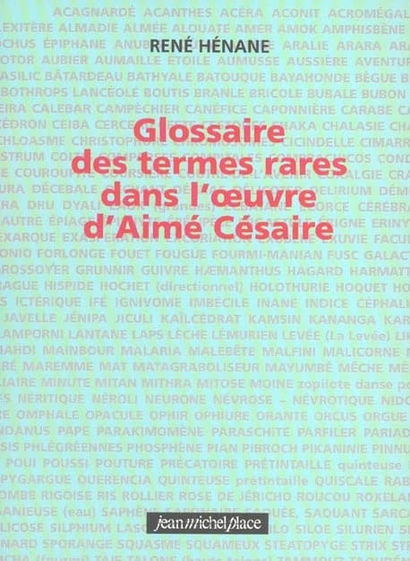 Glossaire des termes rares dans l'oeuvre d'Aimé Césaire
