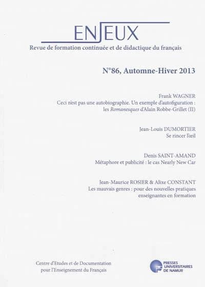 ENJEUX n.86 : automne-hiver 2013