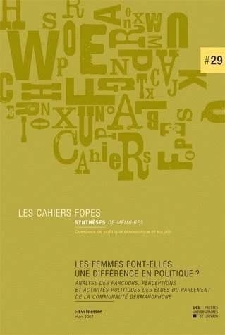 Les femmes font-elles une difference en politique ?