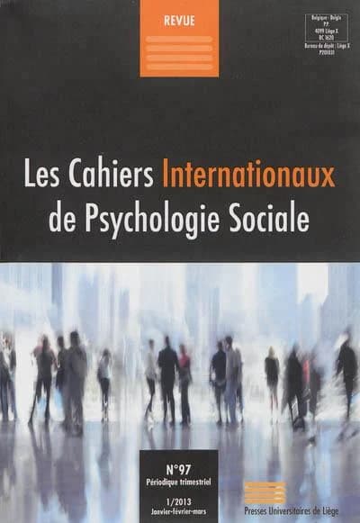 Cahiers internationaux de psychologie sociale n.97