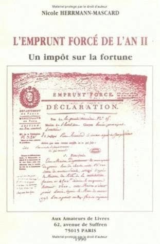 L'emprunt forcé de l' an II : un impôt sur la fortune