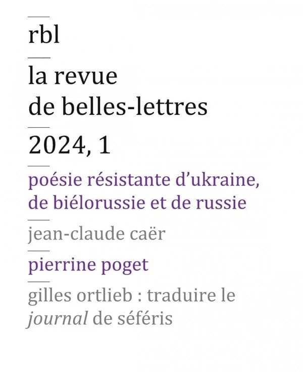 Revue de Belles Lettres n.1