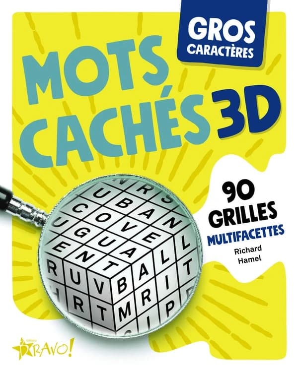 Gros caractères : mots cachés 3D : 90 grilles multifacettes