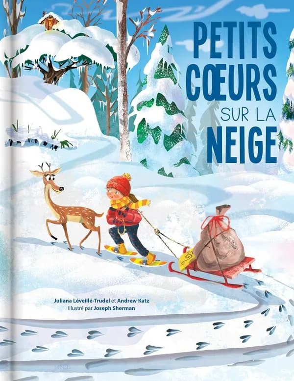 Petits coeurs sur la neige