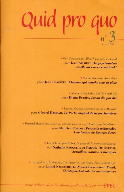 Qui pro quo Tome 3