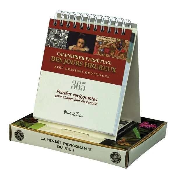 Calendrier perpetuel des jours heureux ; 365 pensées revigorantes pour chaque jour de l'année