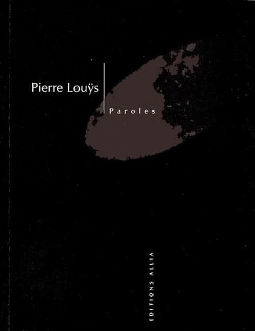 Paroles : accompagnées de quinze photographies anonymes