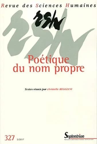 Poétique du nom propre