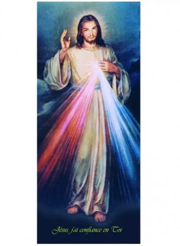 Affiche jesus misericordieux 30*80 (livre en tube)