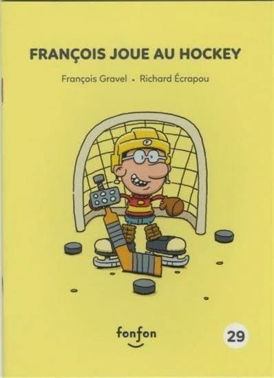 Francois joue au hockey
