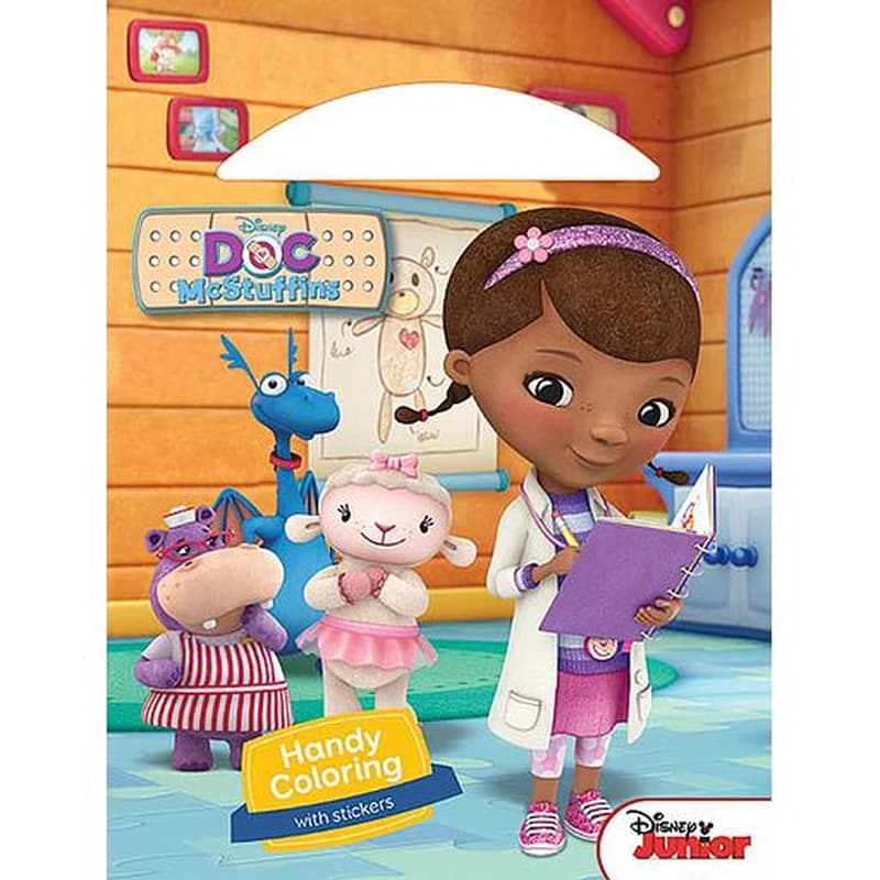 Handy coloring with stickers disney doc