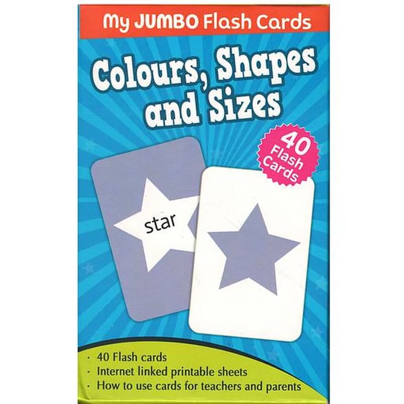 My Jumbo Flash Cards - Colours, Shape and Size