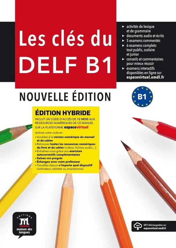 Les clés du Delf ; FLE ; livre de l'élève ; B1