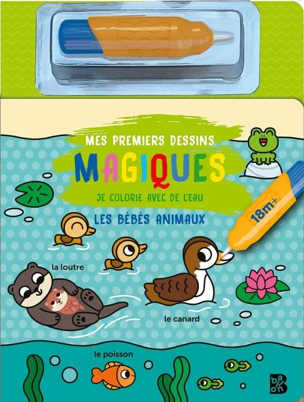 Les bébés animaux : Avec un pinceau à eau