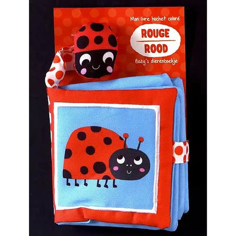 Mon livre hochet coloré Rouge