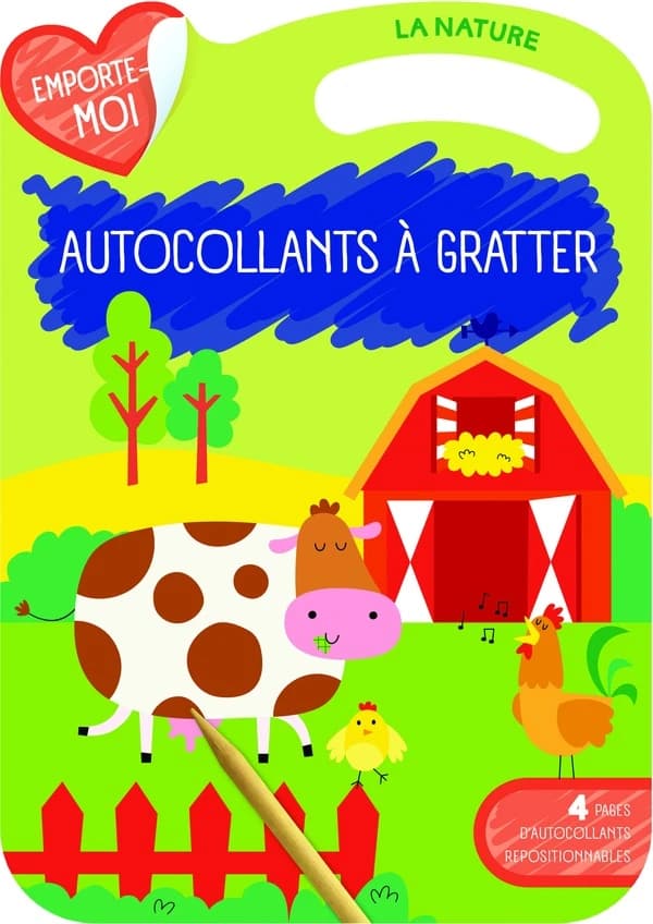 Mes autocollants à grater : la nature