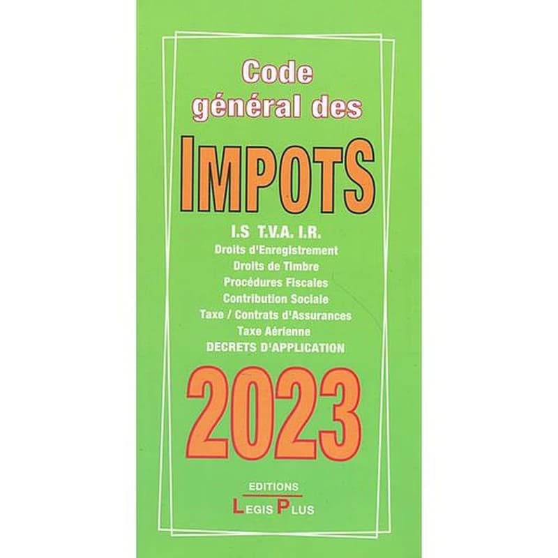CODE GENERAL DES IMPOTS 2023
